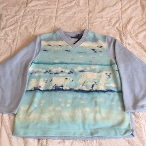 Catalina brand polar bears fleece v-neck